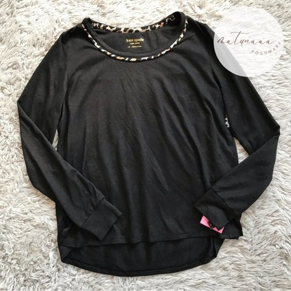 Kate Spade Long Sleeve Leopard Cheetah Top - Picture 1 of 4